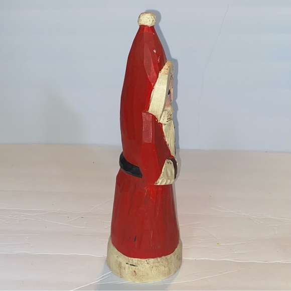 Midwest of Cannon Falls Santa with Christmas Tree Figure Folk Art 12" - Picture 4 of 7